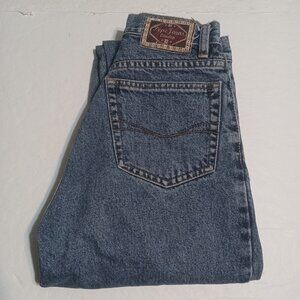 Pepe Women's VTG 90's Althea High Waisted Tapered Leg Mom Jeans 5/6 Blue Denim